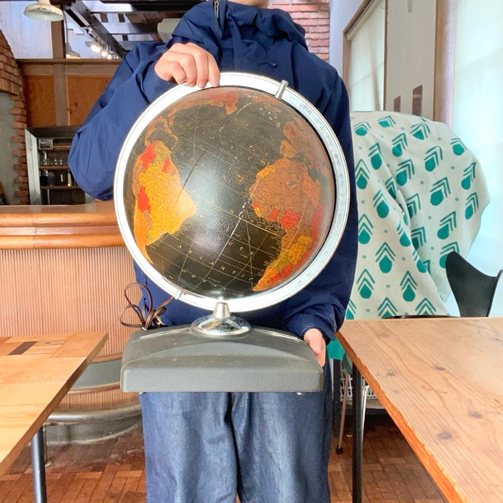 リプルーグル / Replogle ブラックオーシャン 地球儀 ライト付き ヴィンテージ