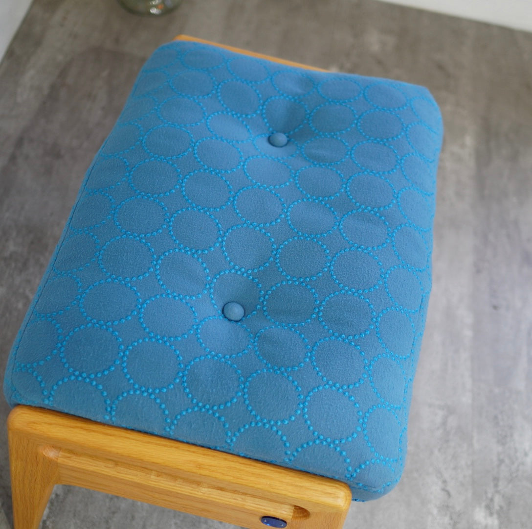 マルニ60 / maruni60 ミナペルホネン オットマン ブルー タンバリン柄