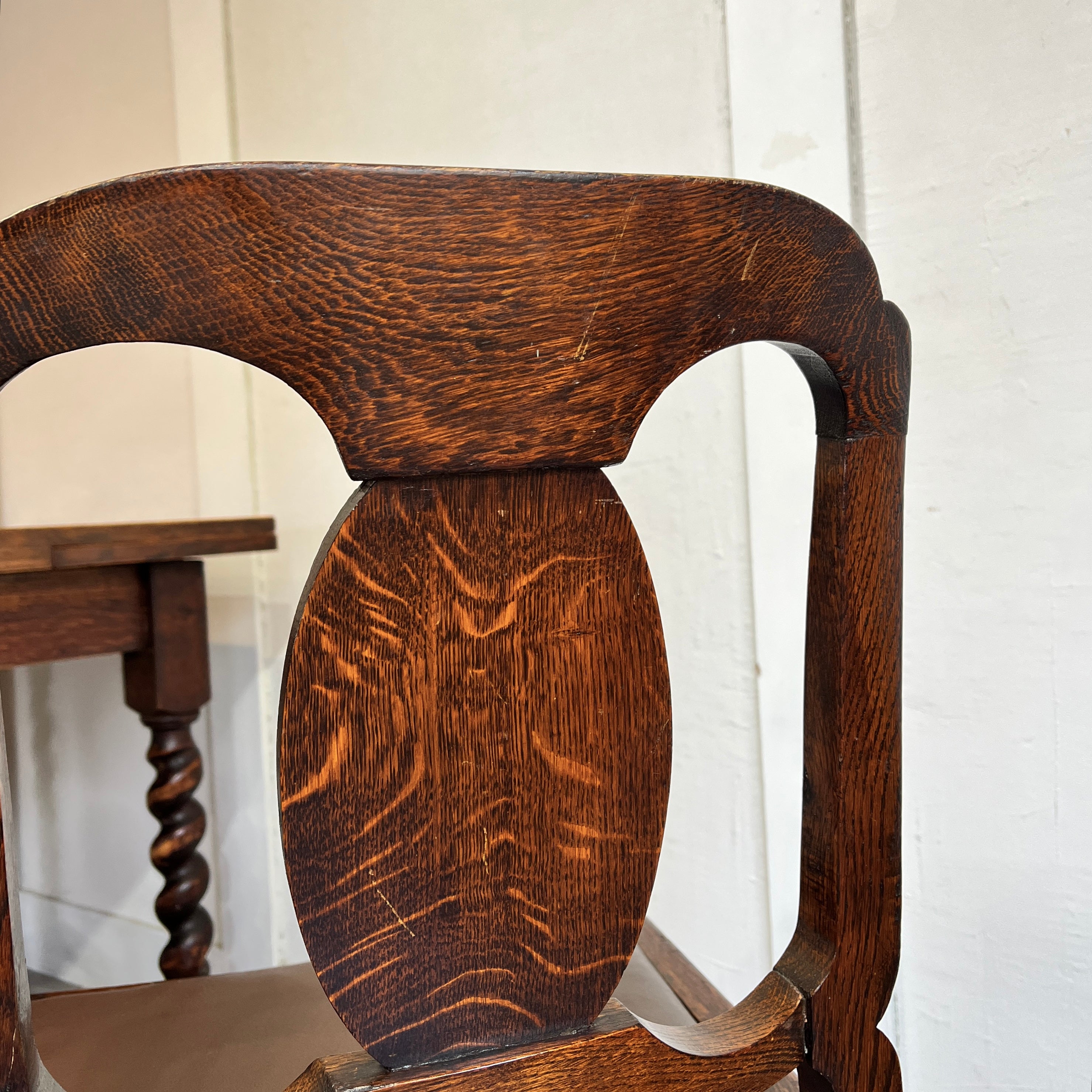 英国アンティーク バルボスレッグ ダイニングチェア 【1】