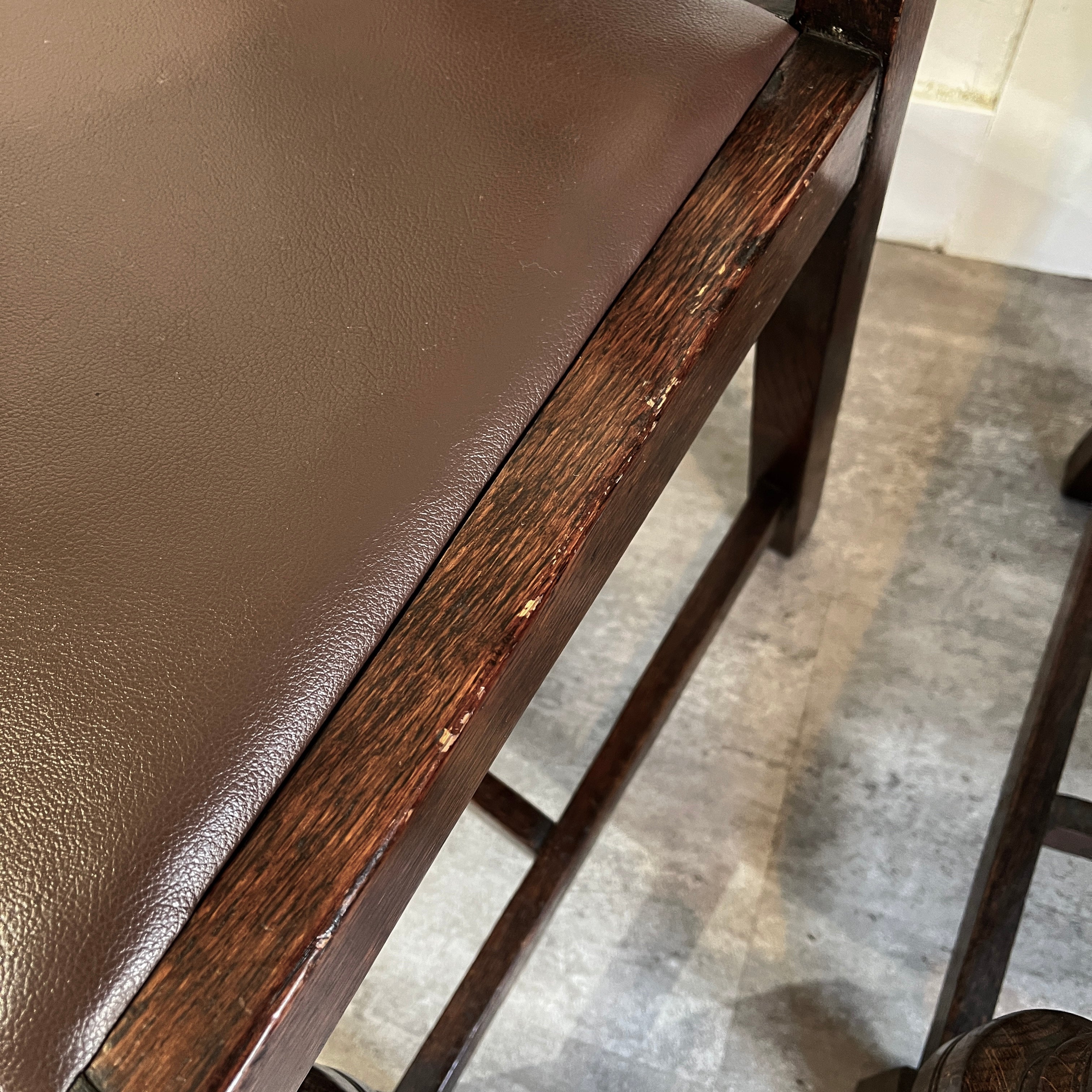 英国アンティーク バルボスレッグ ダイニングチェア 【1】