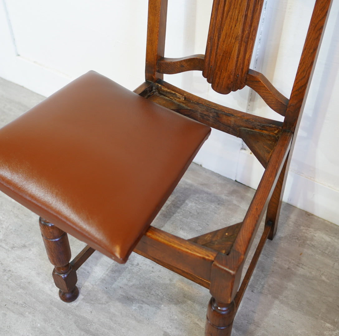 英国アンティーク バルボスレッグ ダイニングチェア 【2】