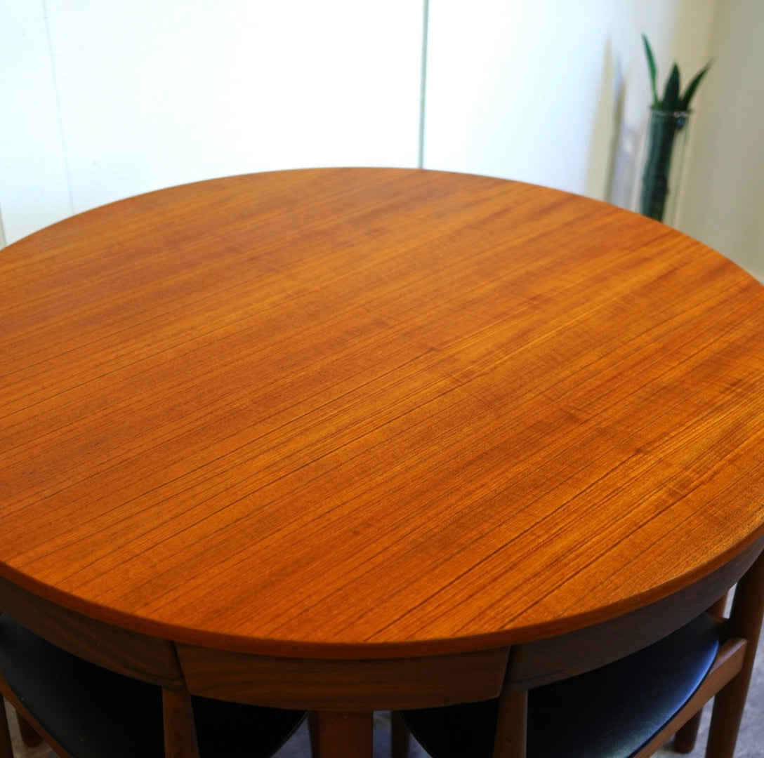 フレムロジェ / Frem Rojle ダイニングセット5点 ハンス・オルセン 北欧 ラウンドテーブル