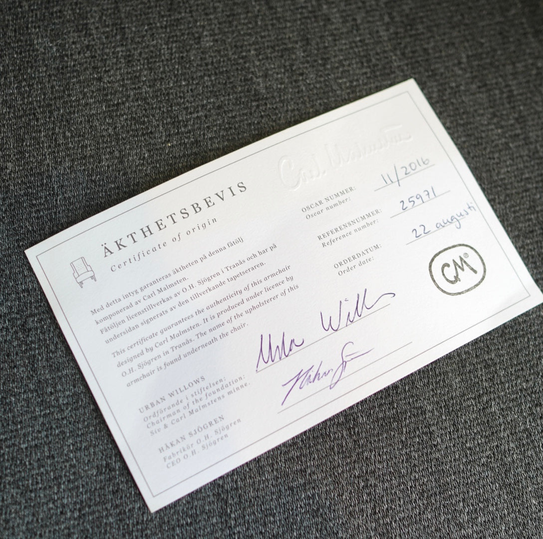 O.H.シェーグレン / O.H.Sjogren オスカー アームチェア / Osker カール・マルムステン 1Pソファ