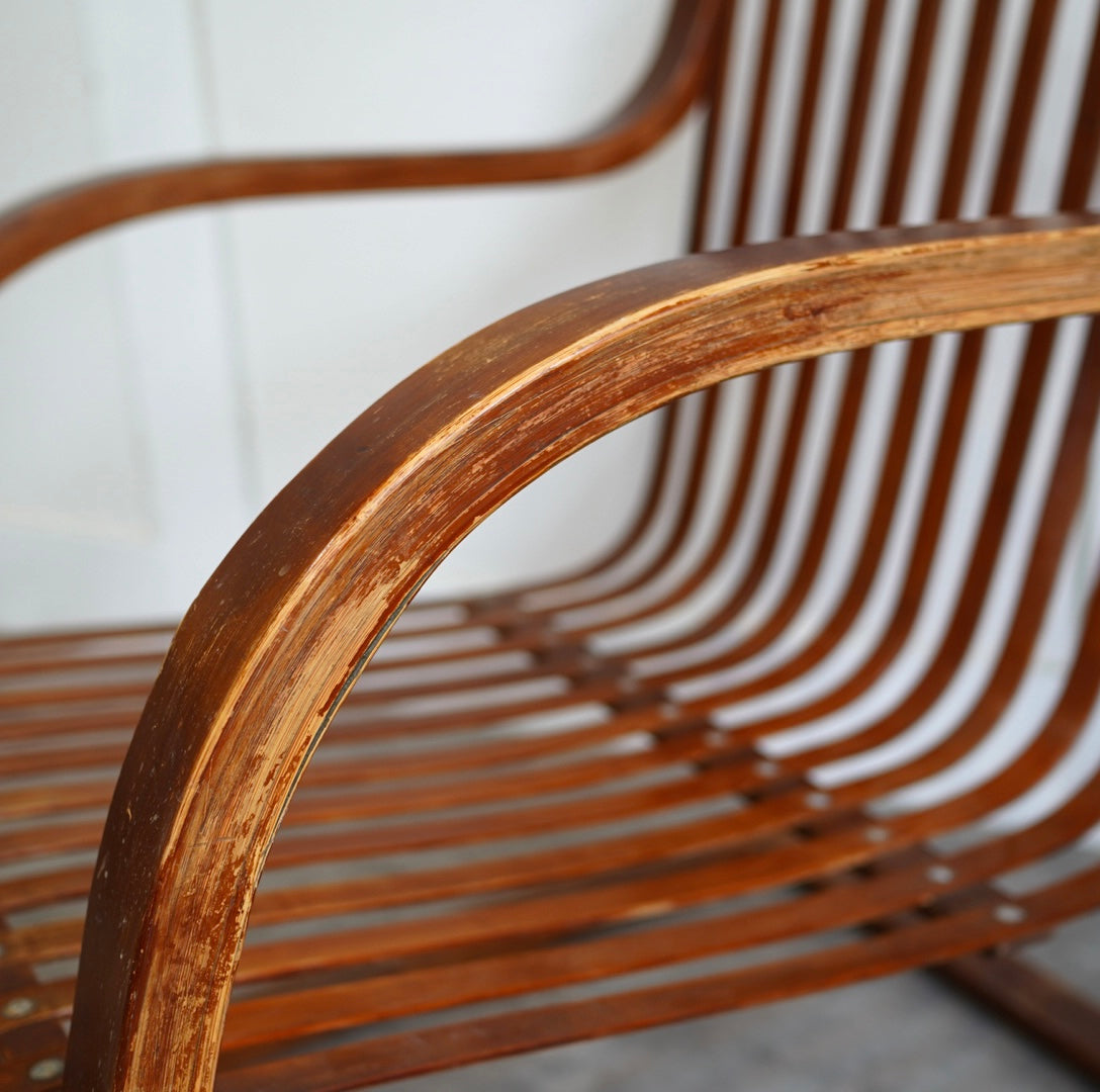 竹興社 バンブー製イージーチェア 城所右文次 ヴィンテージ