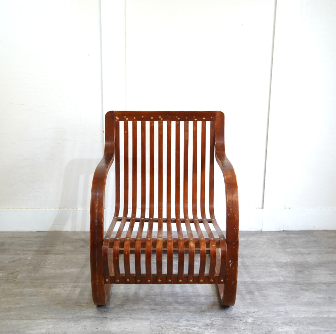 竹興社 バンブー製イージーチェア 城所右文次 ヴィンテージ