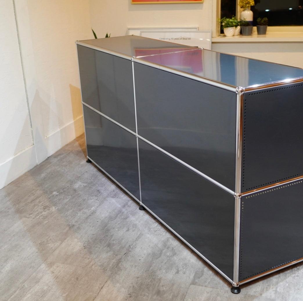 USMハラー / USM Haller モジュラーキャビネット 2列2段 サイドボード ネイビーグレー