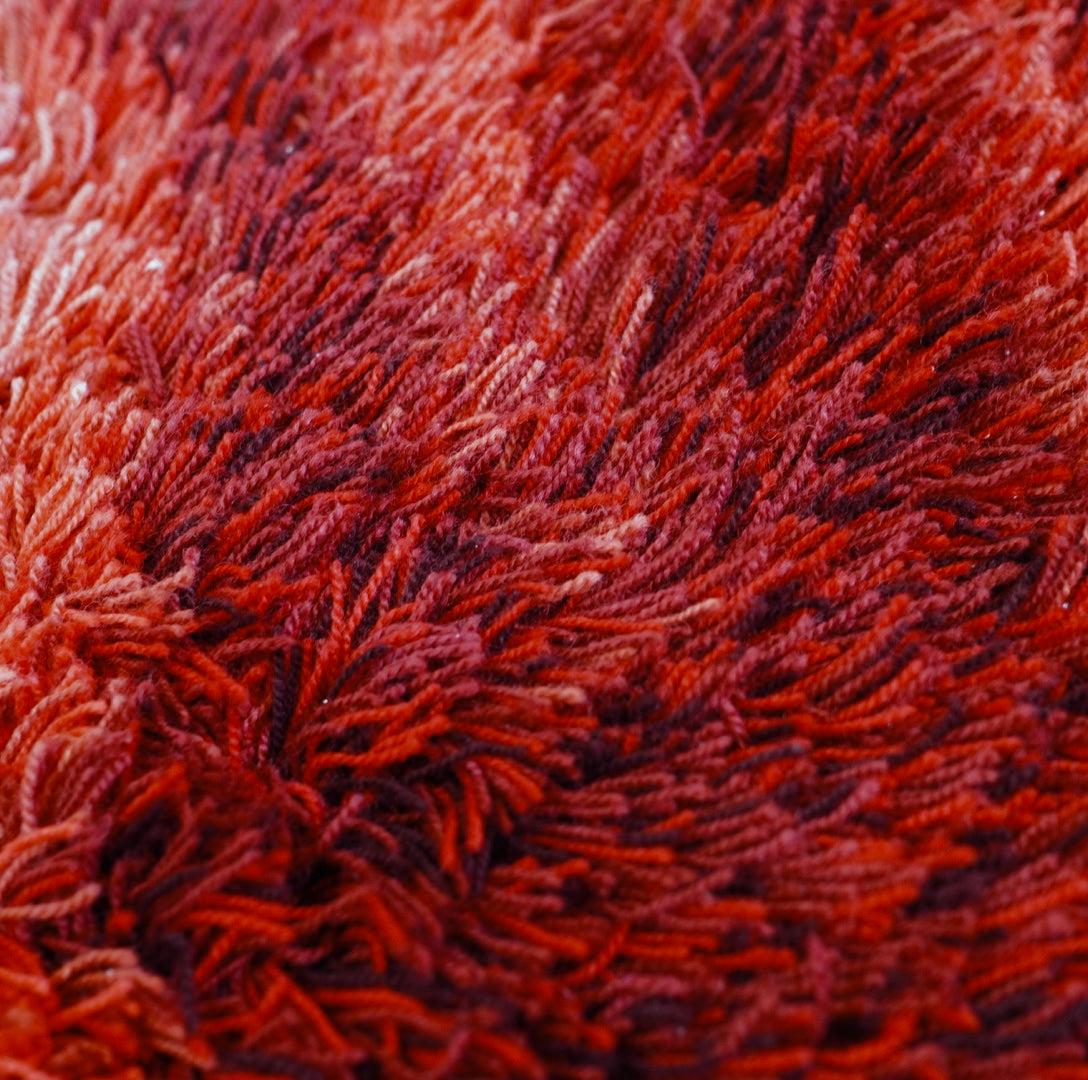 オリエンタルカーペット 山形緞通 手刺し NAMI Mandarin Red Dark ラグマット 絨毯 140×200