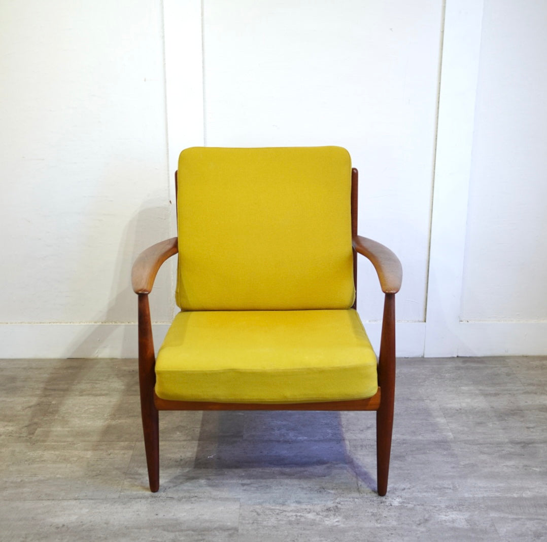 フランス & デヴァーコセン / France & Daverkosen ヴィンテージ アームソファ 1人掛け グレーテ・ヤルク デンマーク 北欧