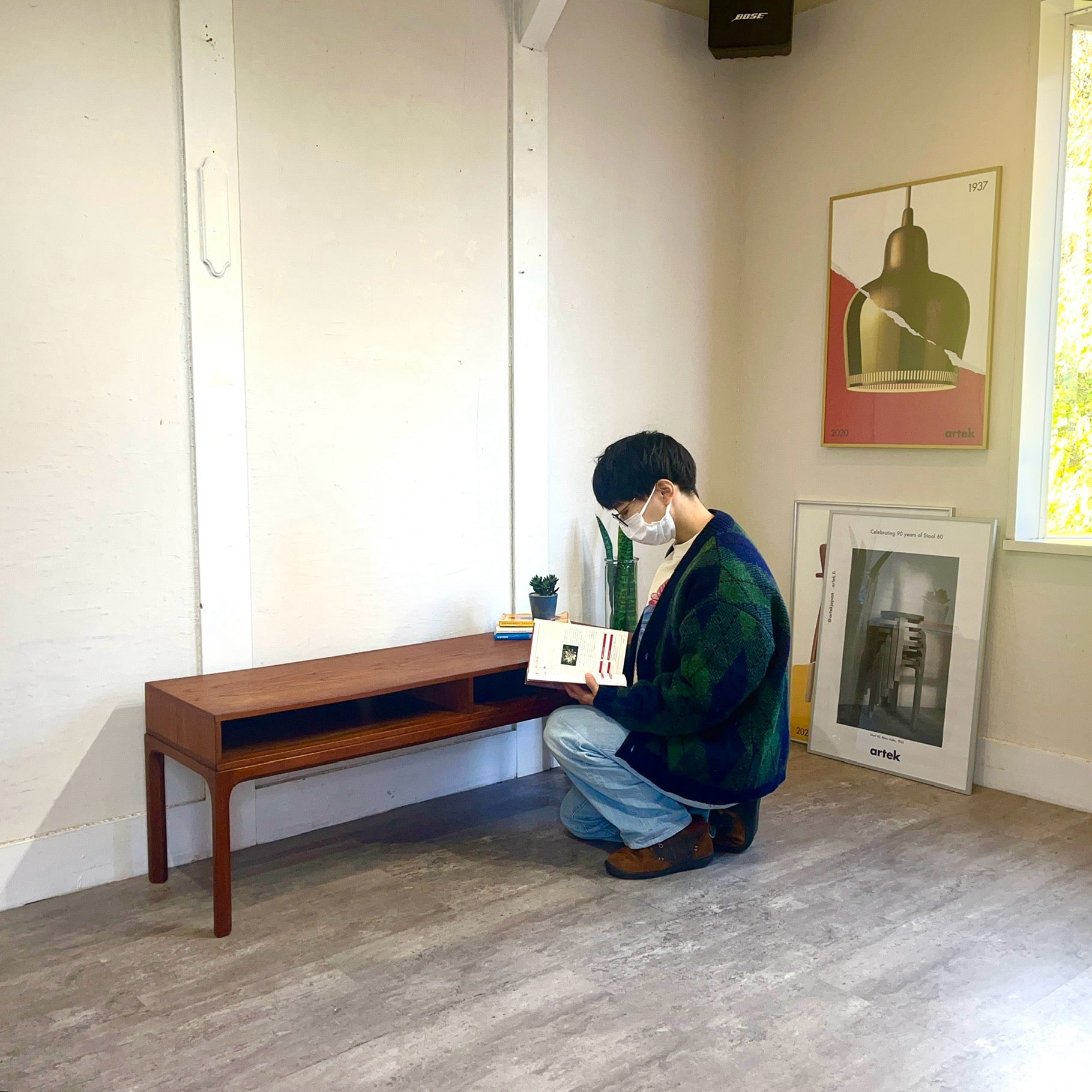 アクセルキアスゴー / Aksel Kjersgaard No.393 ローキャビネット カイ・クリスチャンセン チーク 北欧デンマーク ヴィンテージ