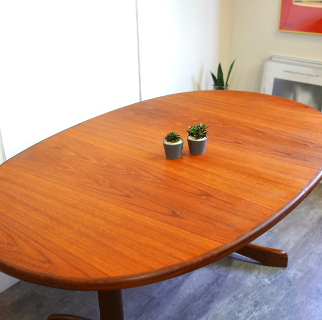 ジープラン / G-PLAN ホエールレッグ エクステンションテーブル チーク オーバル 伸長式 ヴィンテージ