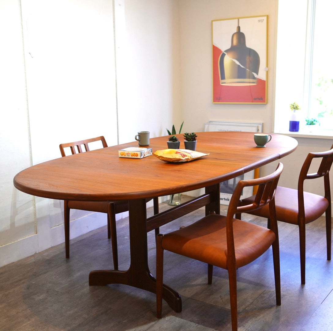 ジープラン / G-PLAN ホエールレッグ エクステンションテーブル チーク オーバル 伸長式 ヴィンテージ