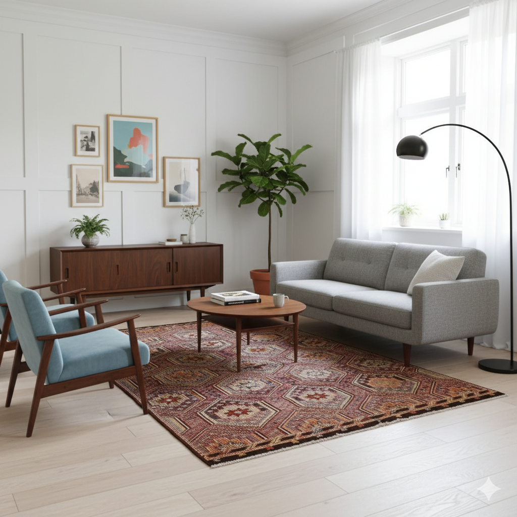 キリムラグ 185×264 絨毯 ヴィンテージ - Restyle