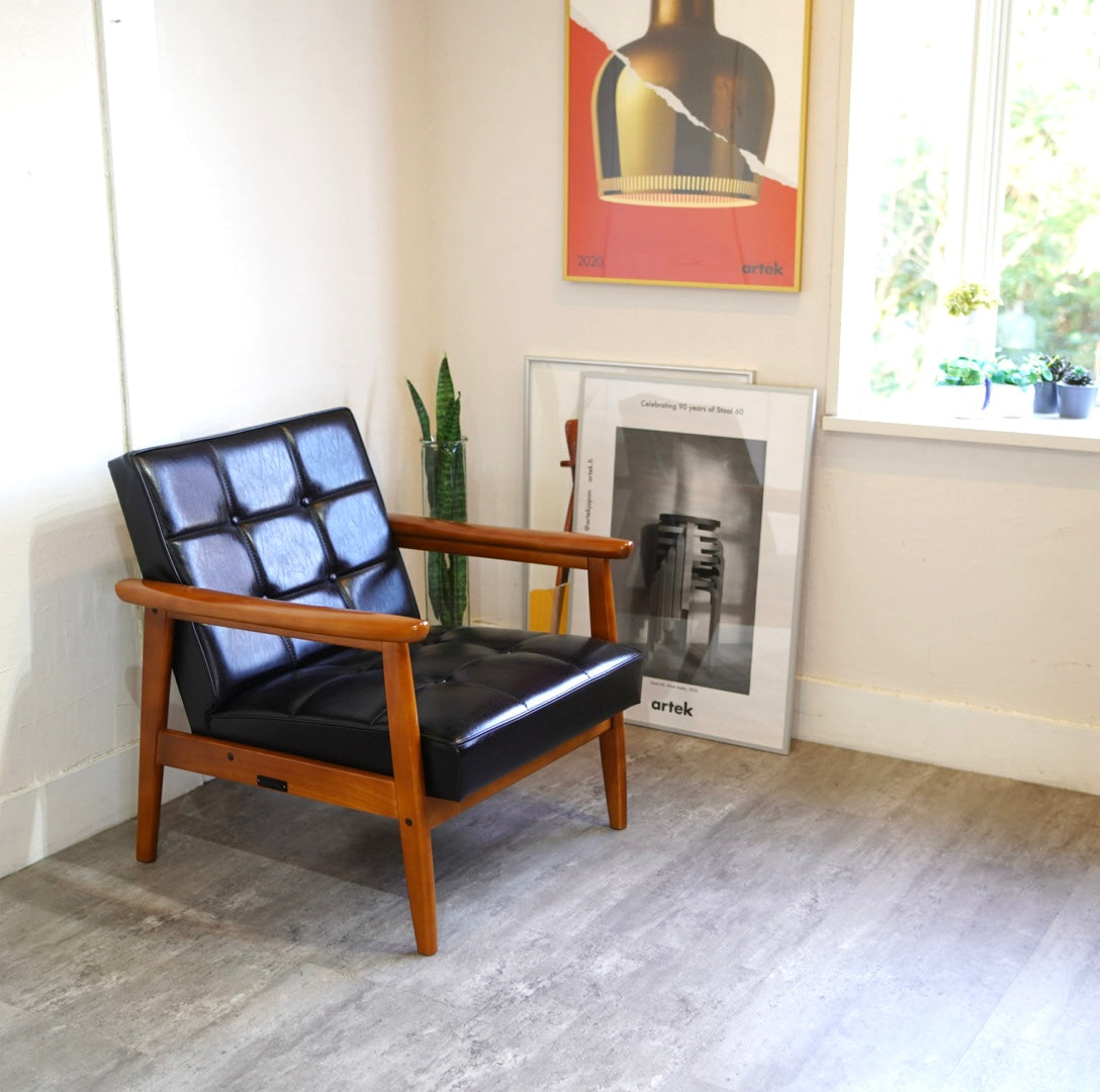 カリモク60 / karimoku Kチェア スタンダードブラック 1人掛け