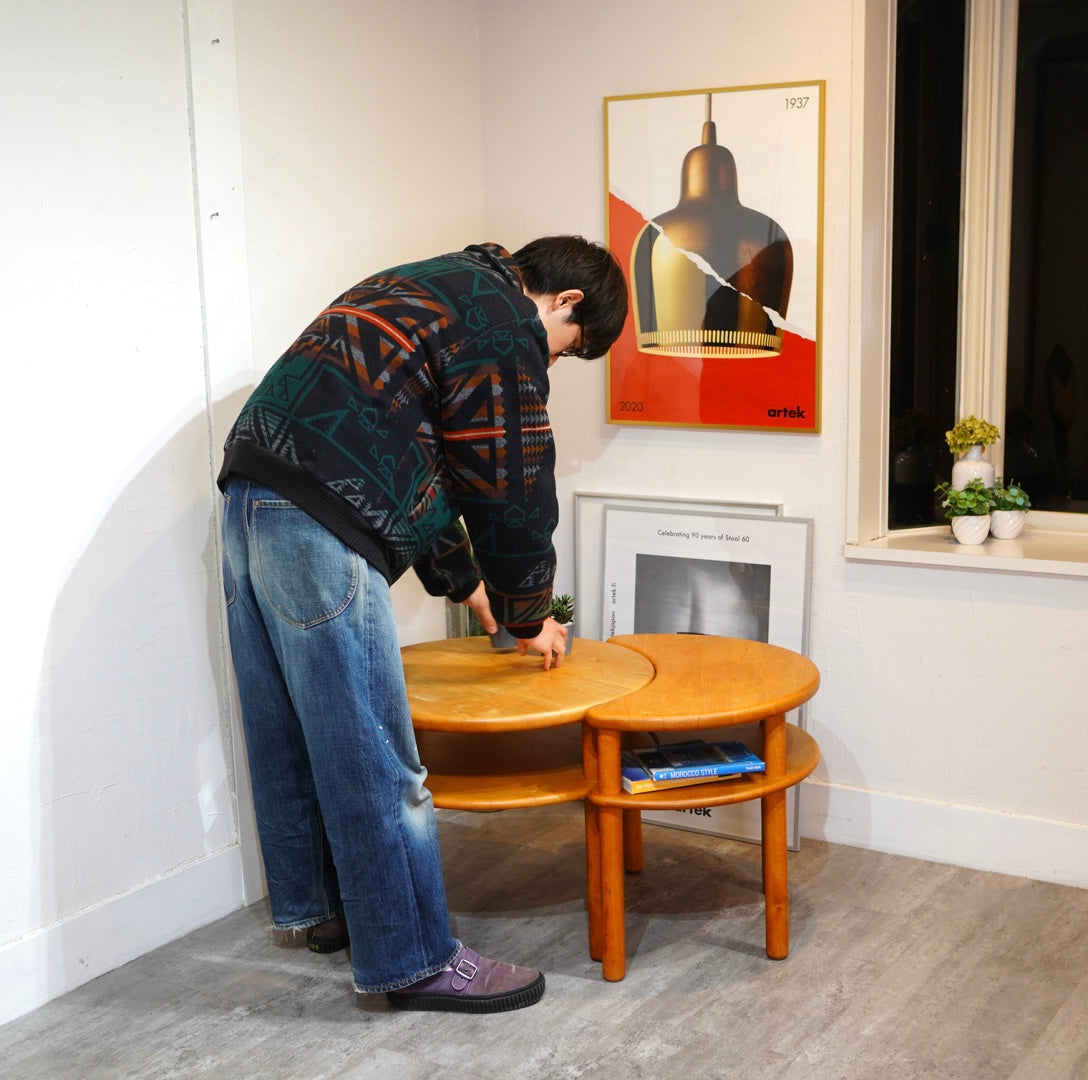 TEAM7 / ティーム7 2連テーブル サイドテーブル