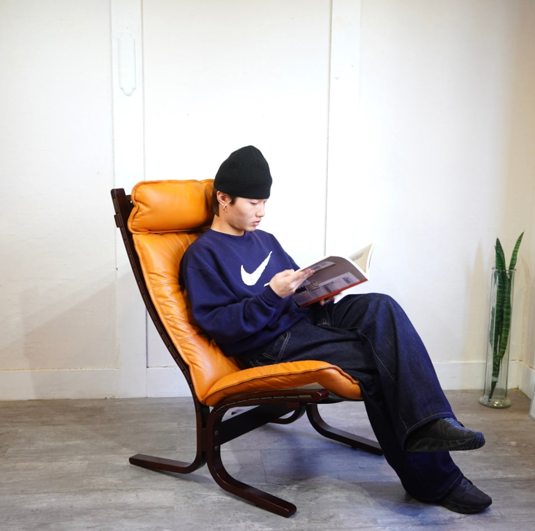 IDC大塚家具 ファルコン 本革 ハイバックチェア