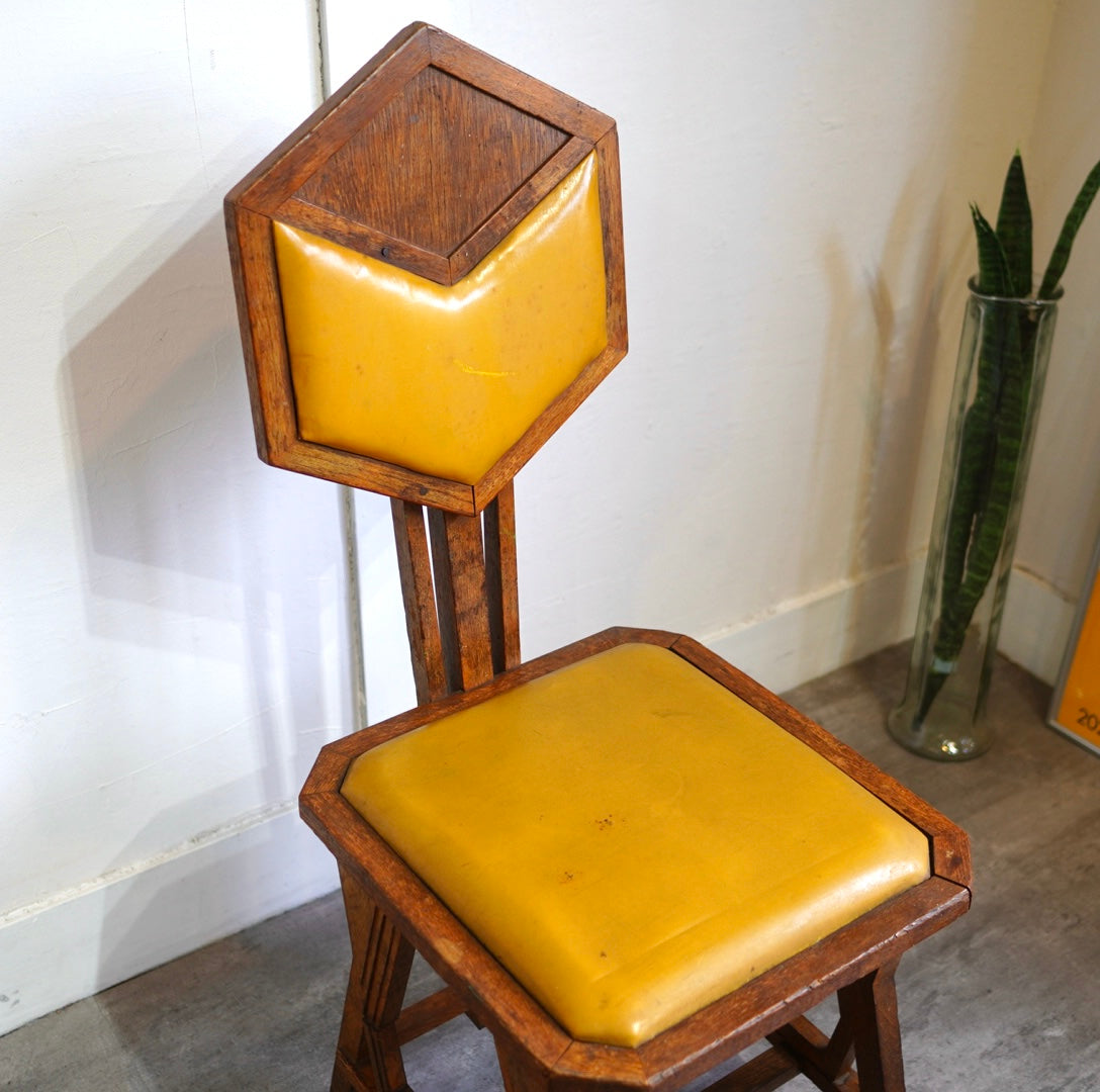 フランクロイドライト / Frank Lloyd Wright ピーコックチェア アンティーク 旧帝国ホテル使用品