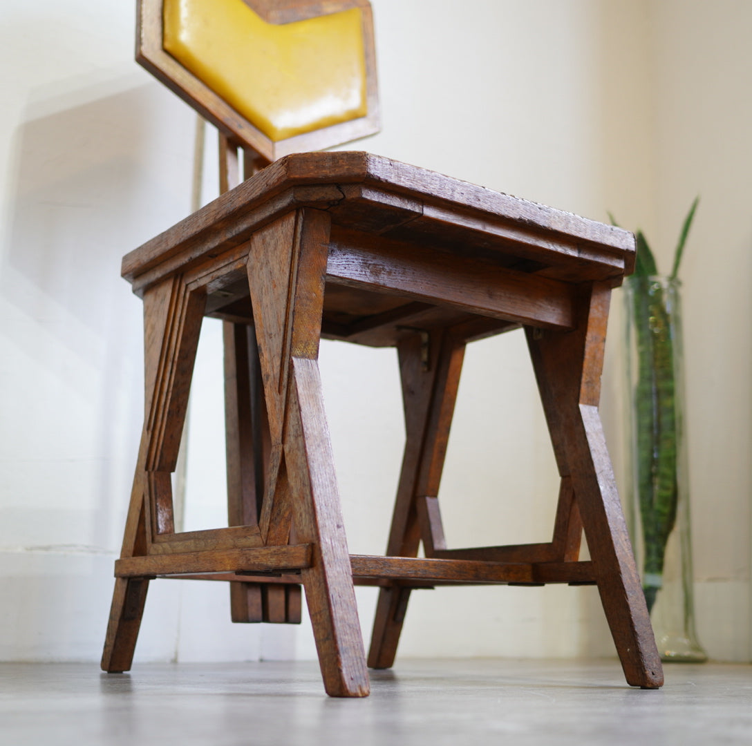 フランクロイドライト / Frank Lloyd Wright ピーコックチェア アンティーク 旧帝国ホテル使用品