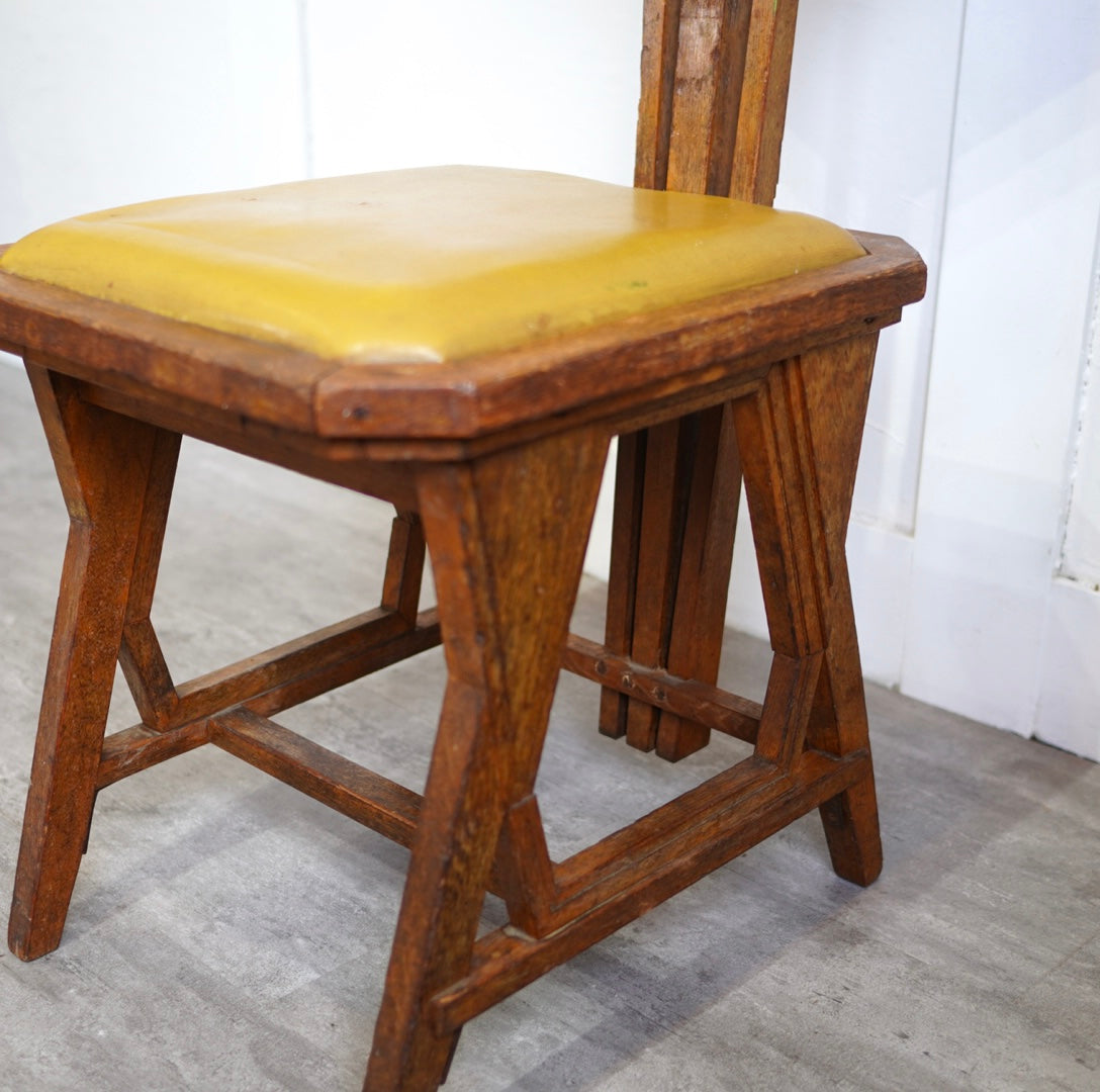 フランクロイドライト / Frank Lloyd Wright ピーコックチェア アンティーク 旧帝国ホテル使用品