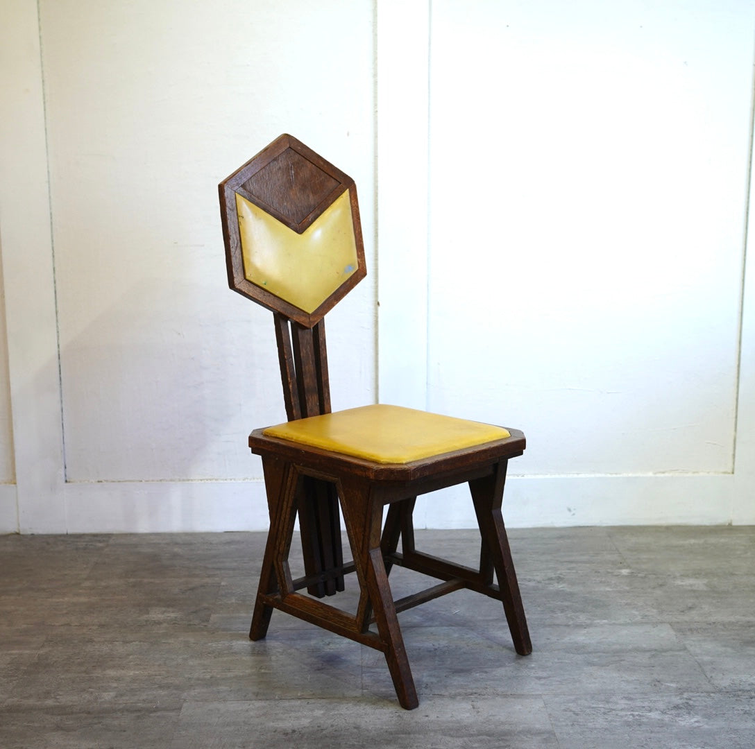 フランクロイドライト / Frank Lloyd Wright ピーコックチェア アンティーク 旧帝国ホテル使用品