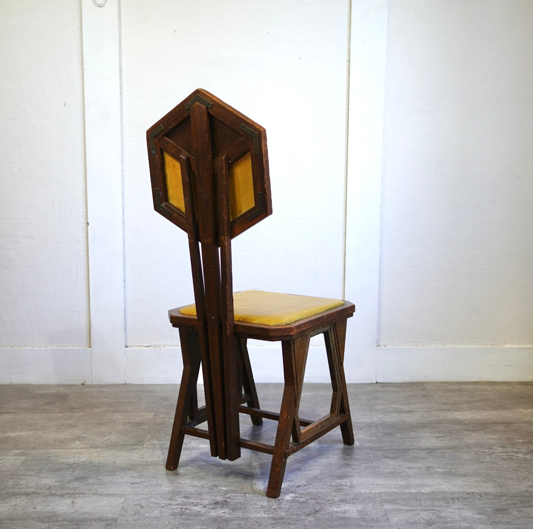 フランクロイドライト / Frank Lloyd Wright ピーコックチェア アンティーク 旧帝国ホテル使用品