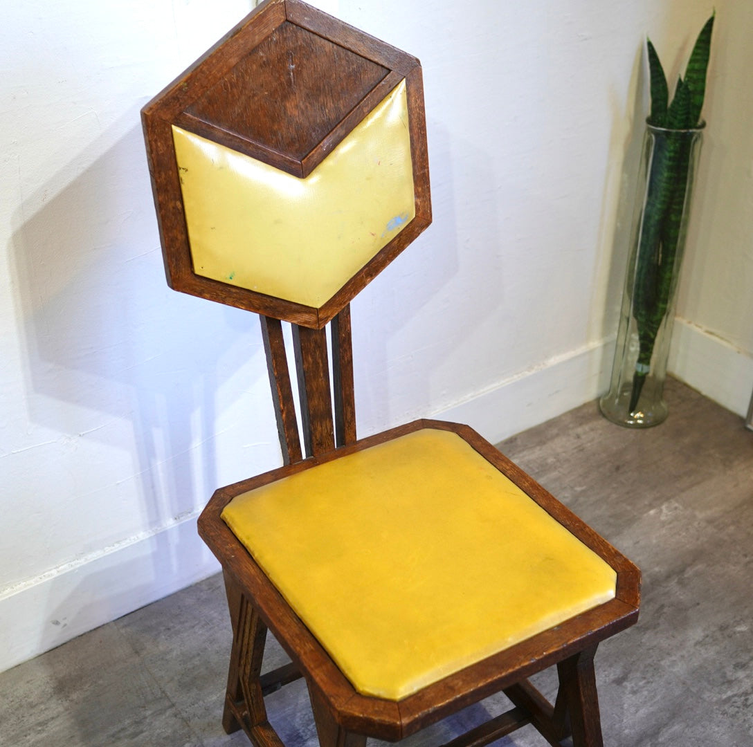 フランクロイドライト / Frank Lloyd Wright ピーコックチェア アンティーク 旧帝国ホテル使用品
