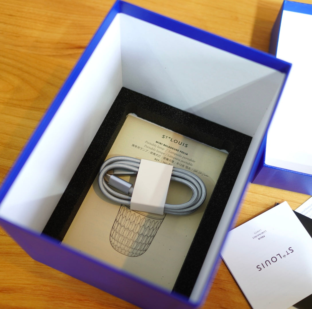 サン・ルイ / Saint-Louis フォリア / Folia ミニポータブルランプ 未使用品