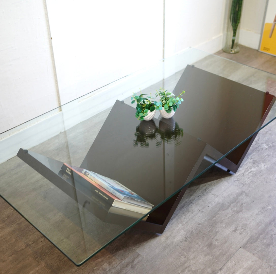 アルフレックス / arflex モンターニャ / MONTAGNA ガラステーブル ローテーブル 川崎文男