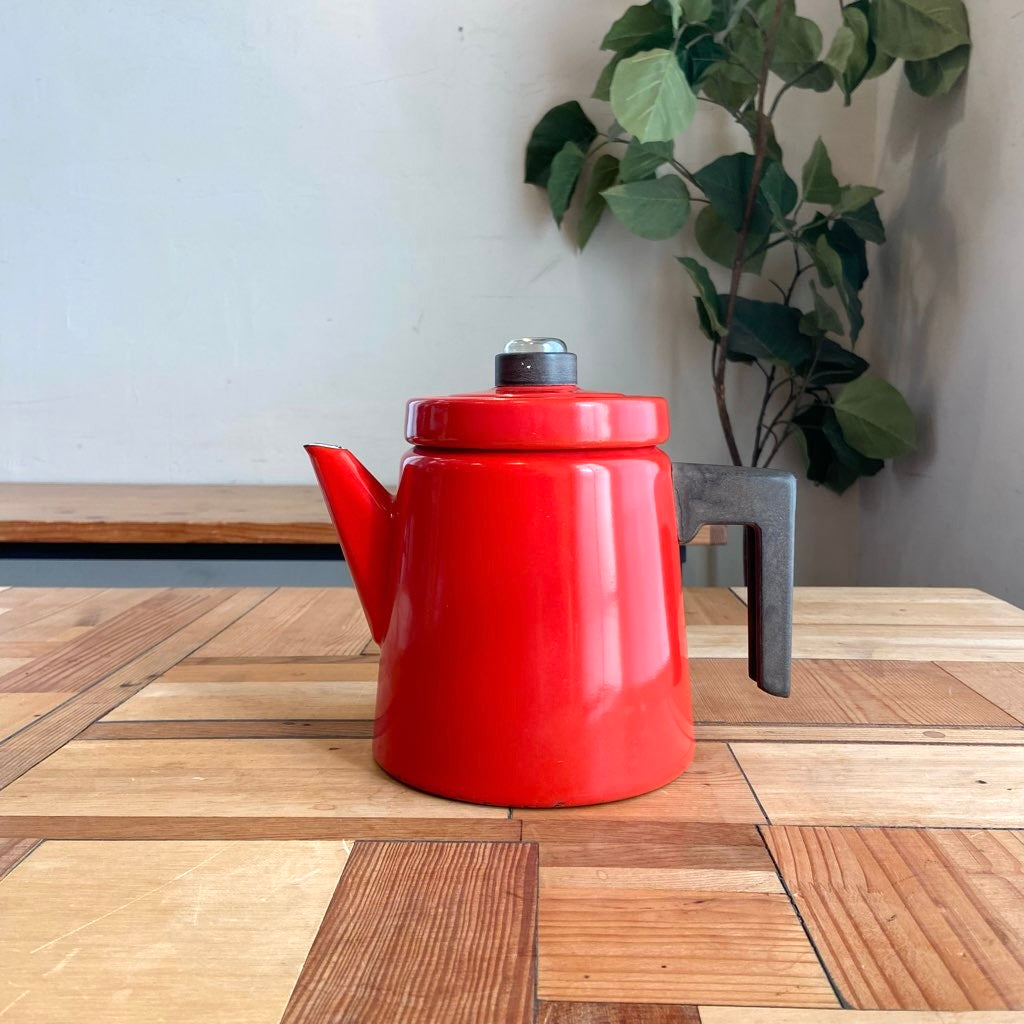 フィネル / Finel ホーローコーヒーポット エナメル アラビア ヴィンテージ 赤