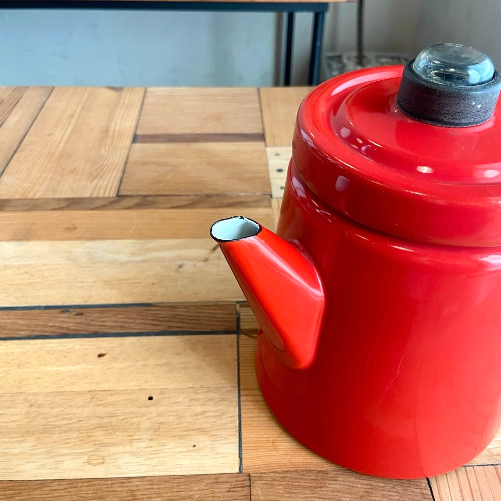 フィネル / Finel ホーローコーヒーポット エナメル アラビア ヴィンテージ 赤