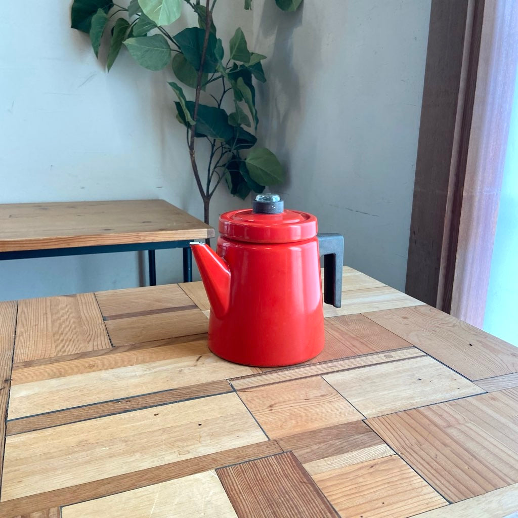 フィネル / Finel ホーローコーヒーポット エナメル アラビア ヴィンテージ 赤