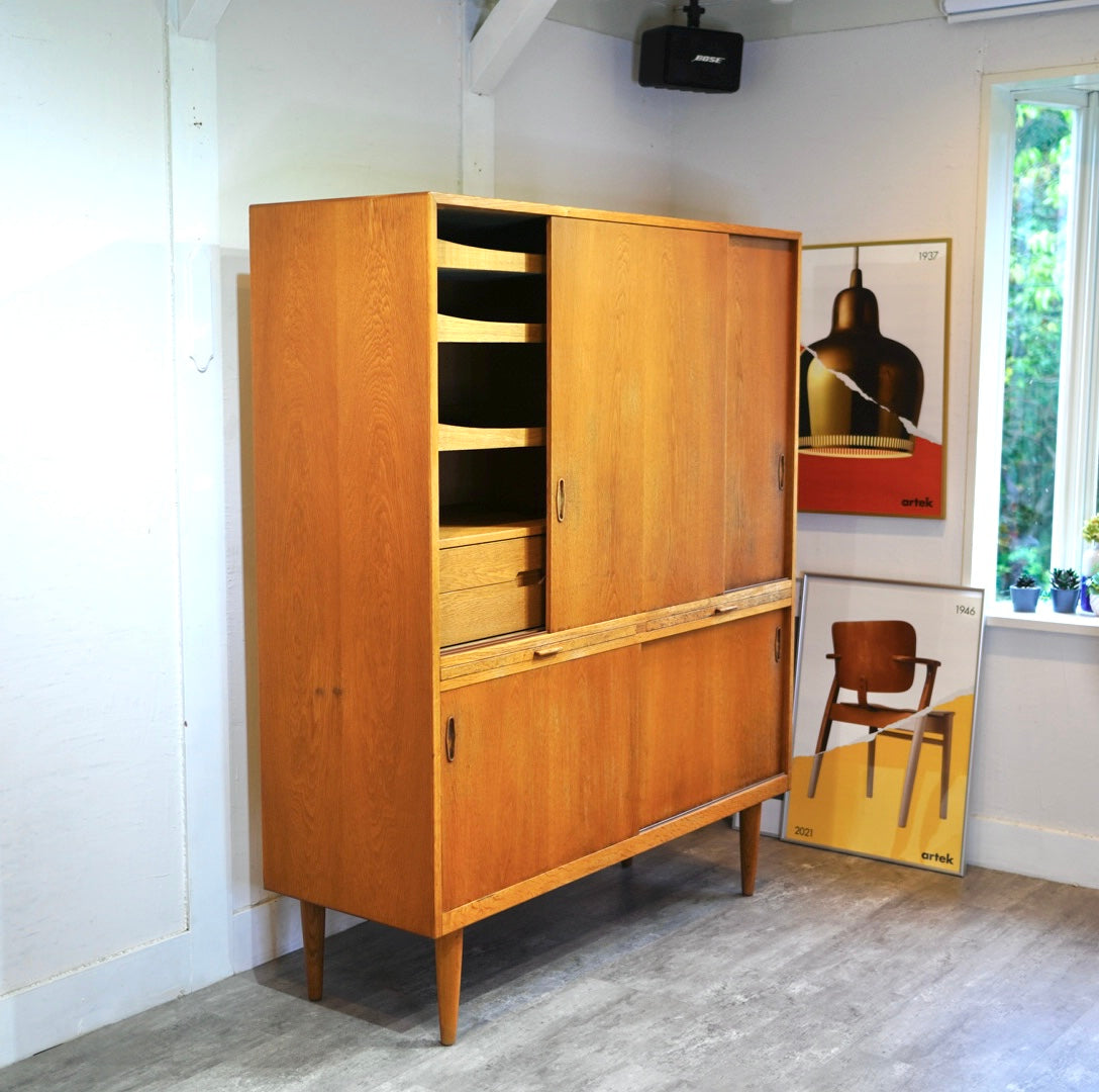 北欧ヴィンテージ オーク材 キャビネット デンマーク製