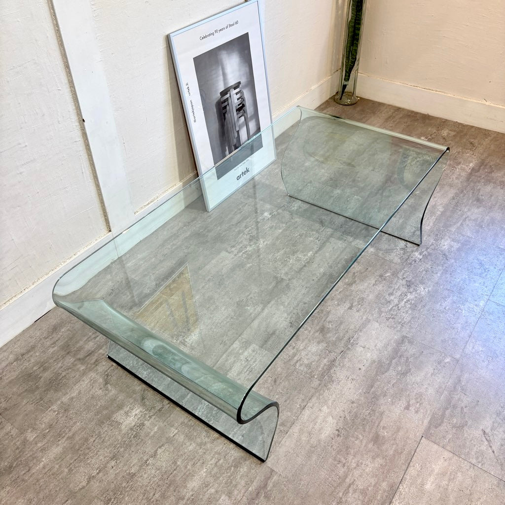 フィアムイタリア / FIAM Italia シャルロッテ ガラステーブル① W125 ヴィットリオ・リヴィ