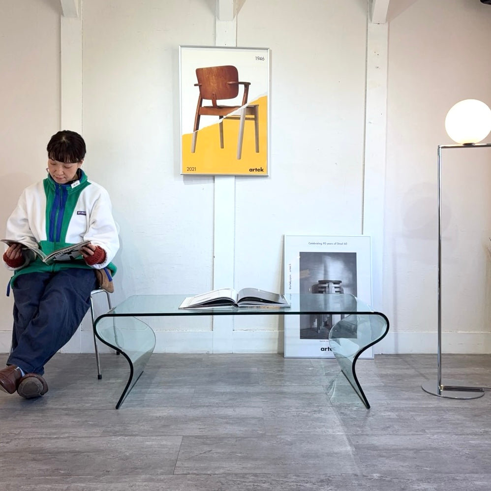 フィアムイタリア / FIAM Italia シャルロッテ ガラステーブル① W125 ヴィットリオ・リヴィ