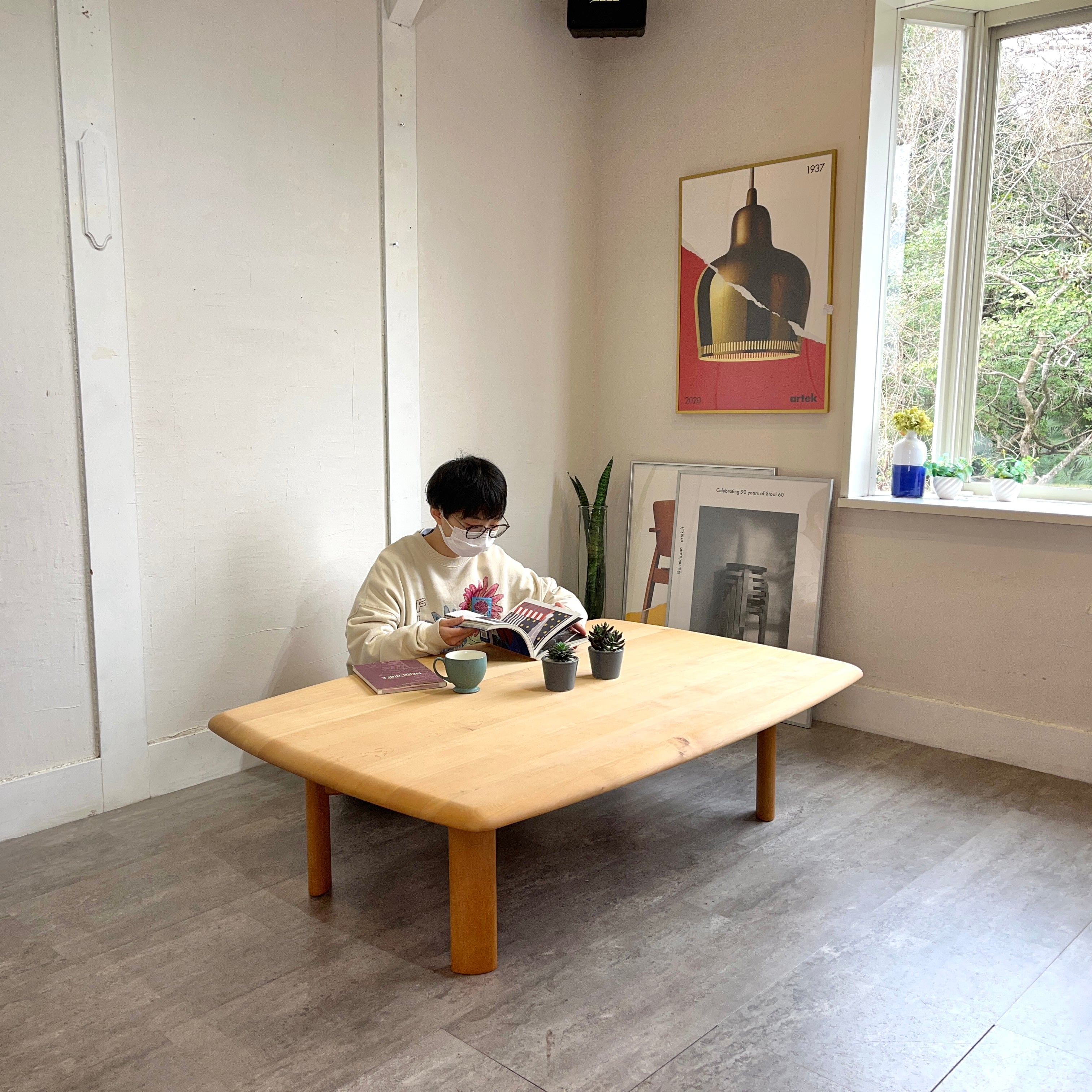 TEAM7 / ティーム7 ローテーブル 無垢アルダー材 130cm