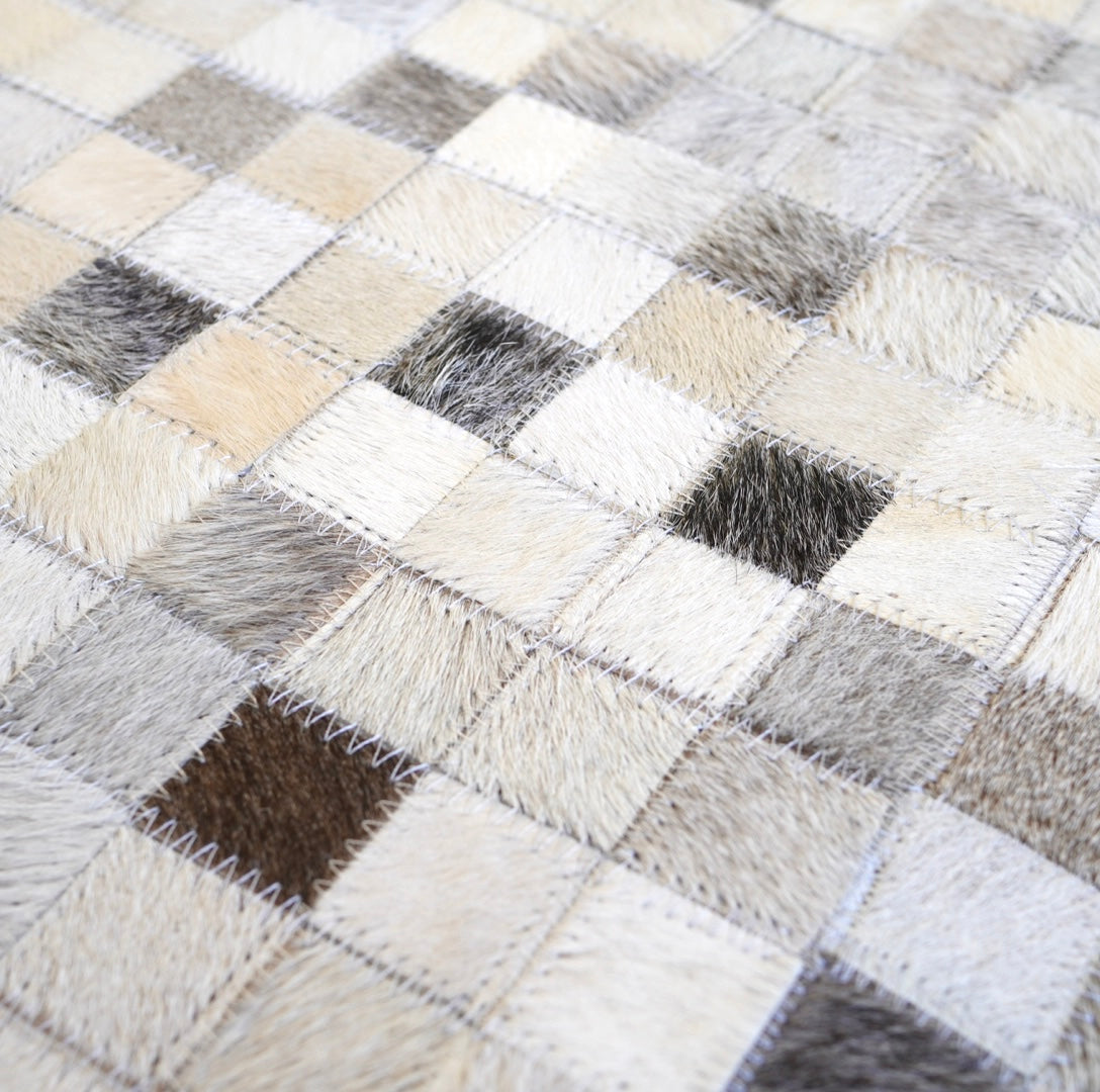 ハラコ パッチワーク ラグマット 244×174