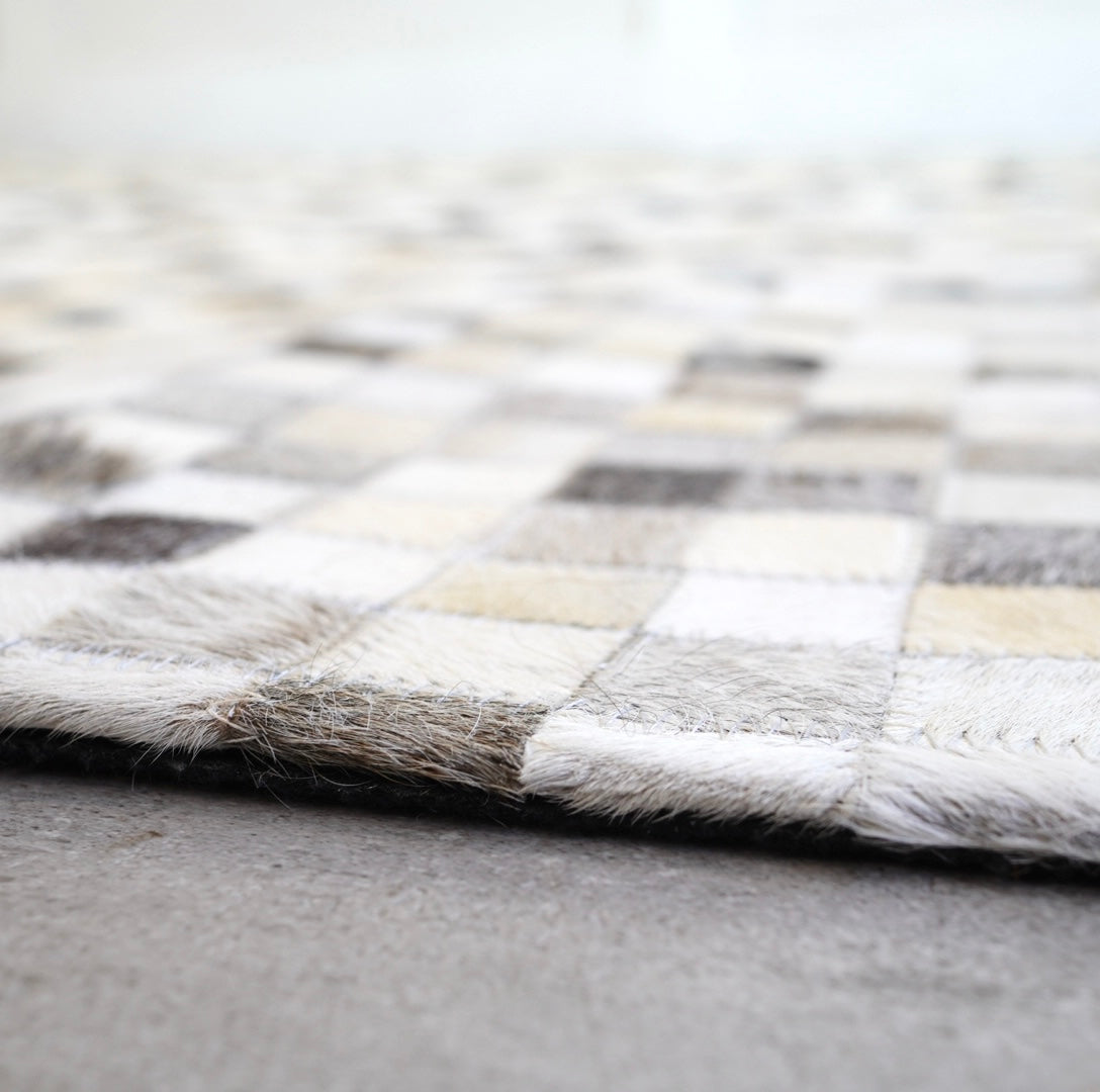 ハラコ パッチワーク ラグマット 244×174