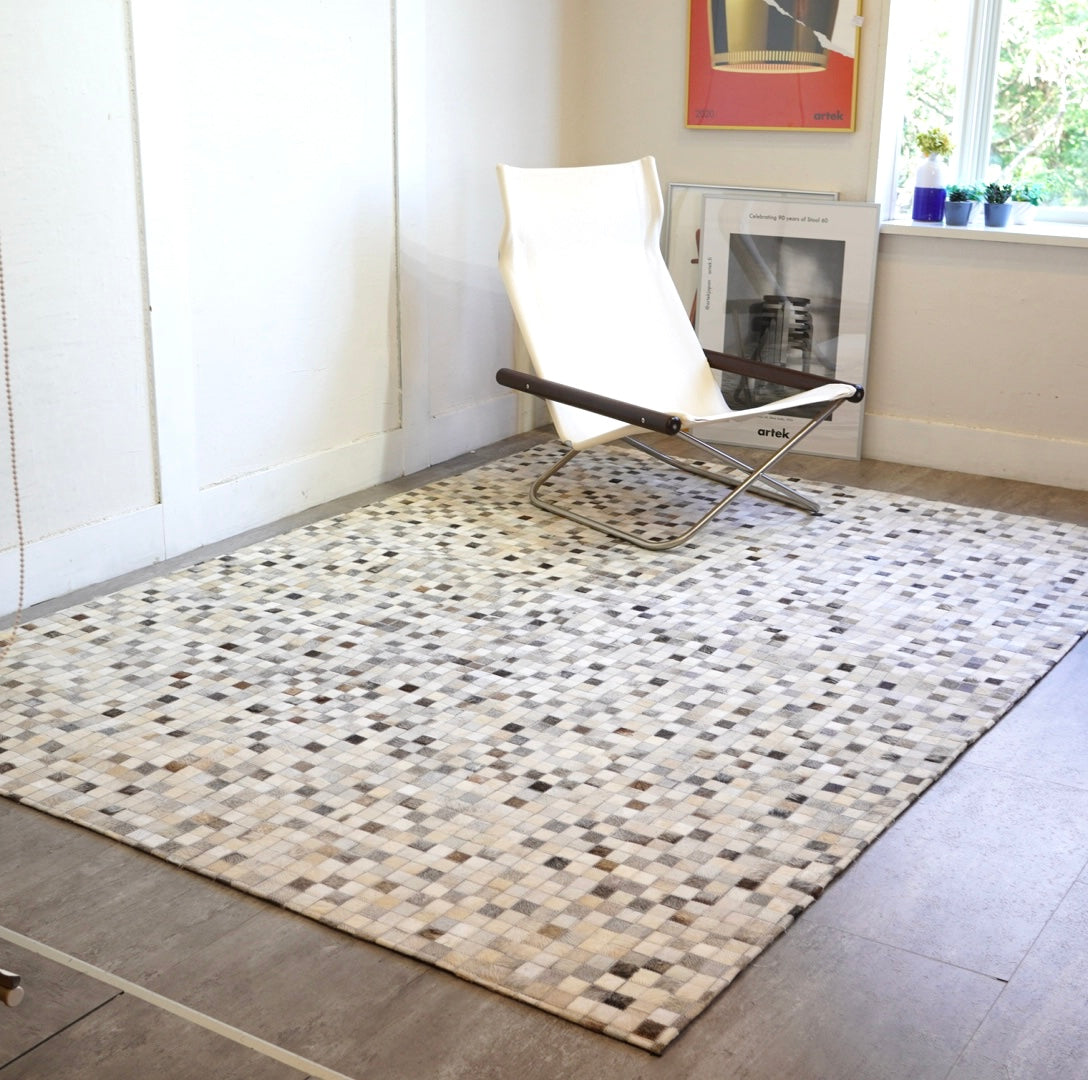 ハラコ パッチワーク ラグマット 244×174