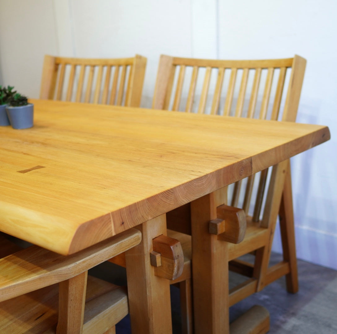無垢材 ダイニングセット ロータイプ ダイニングテーブル ローチェア