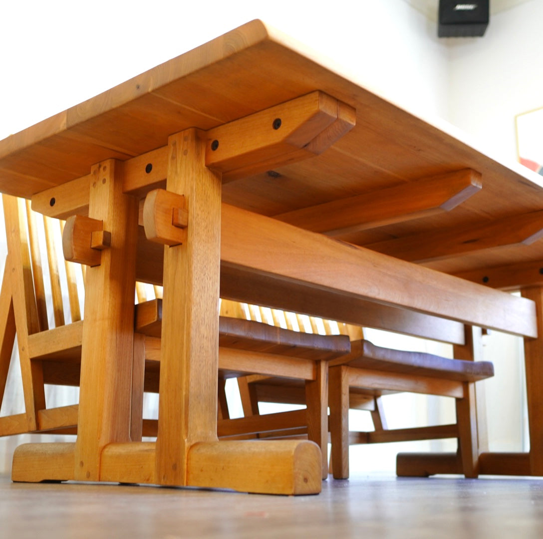 無垢材 ダイニングセット ロータイプ ダイニングテーブル ローチェア