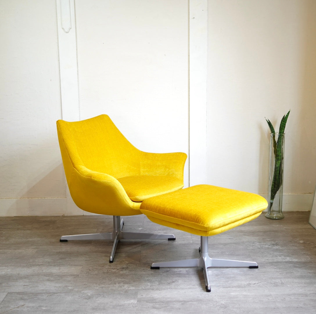 中村工芸 / nakamura ラウンジチェア N735-01 & オットマン N734-ST