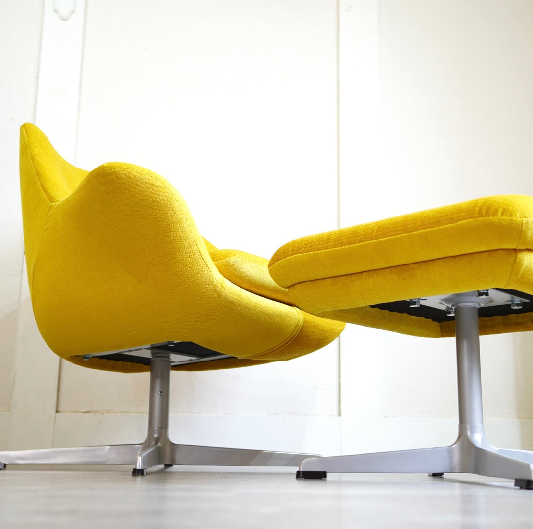 中村工芸 / nakamura ラウンジチェア N735-01 & オットマン N734-ST