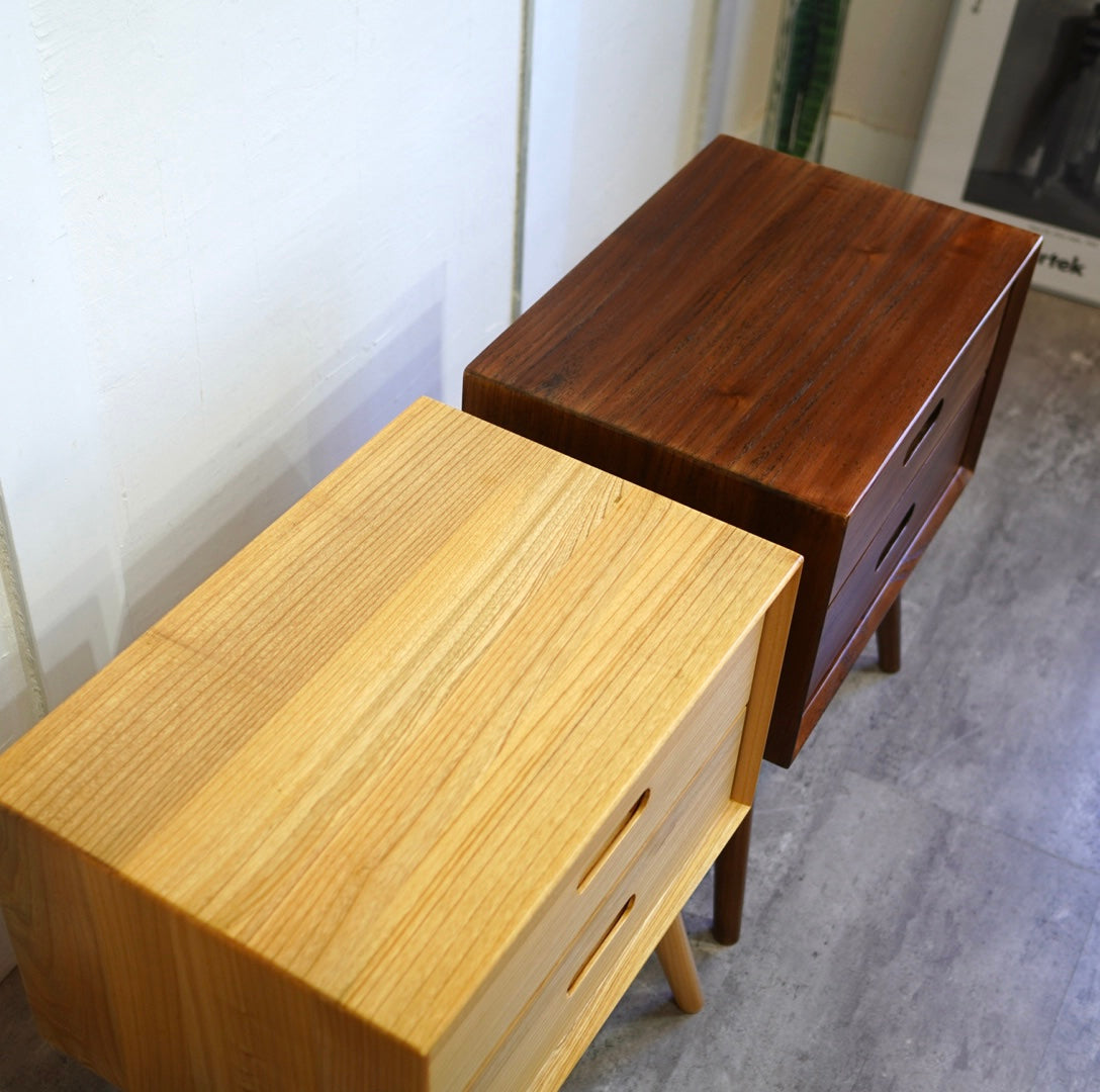 スンカイ材 サイドチェスト ウォールナット ナチュラル 未使用