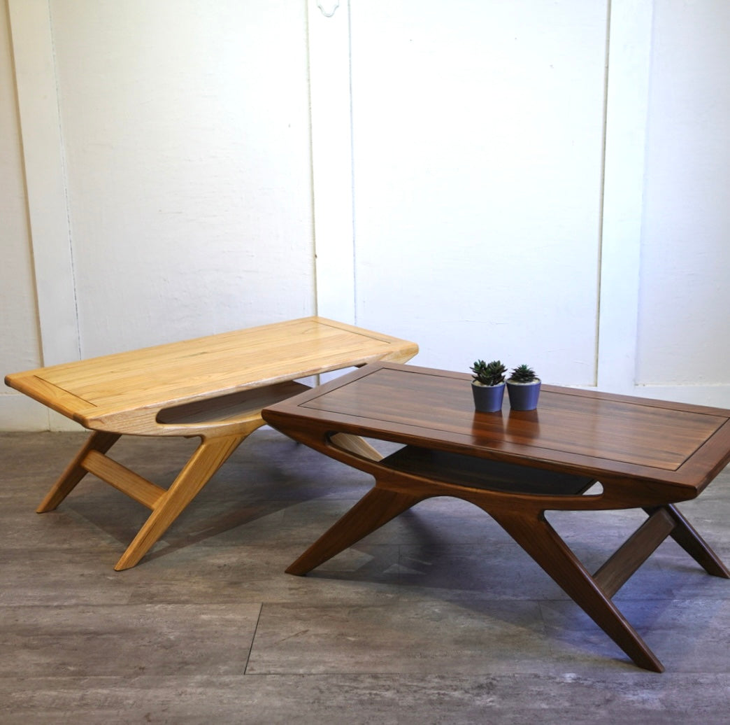 スンカイ材 コーヒーテーブル ウォールナット ナチュラル 未使用