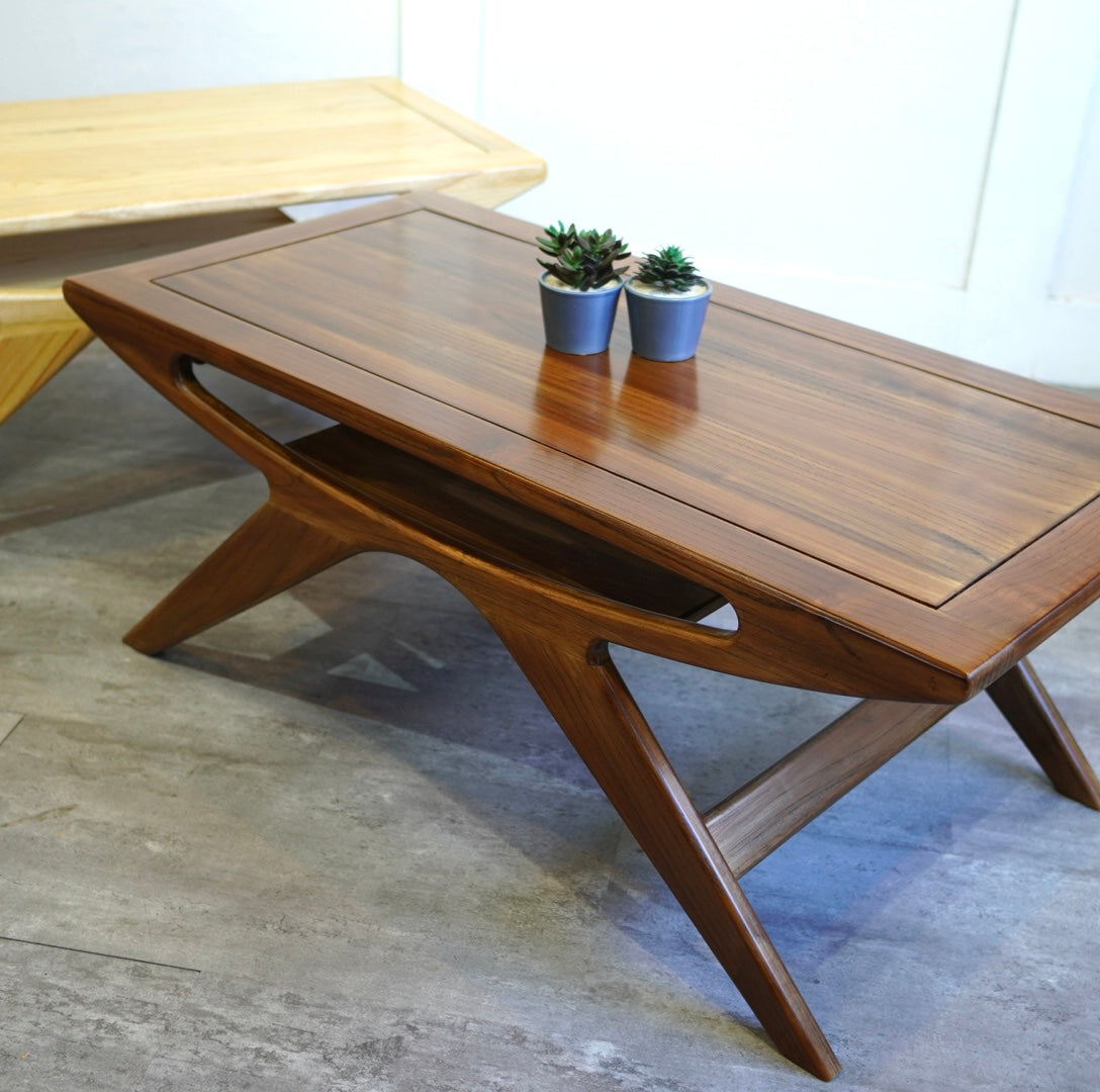 スンカイ材 コーヒーテーブル ウォールナット ナチュラル 未使用