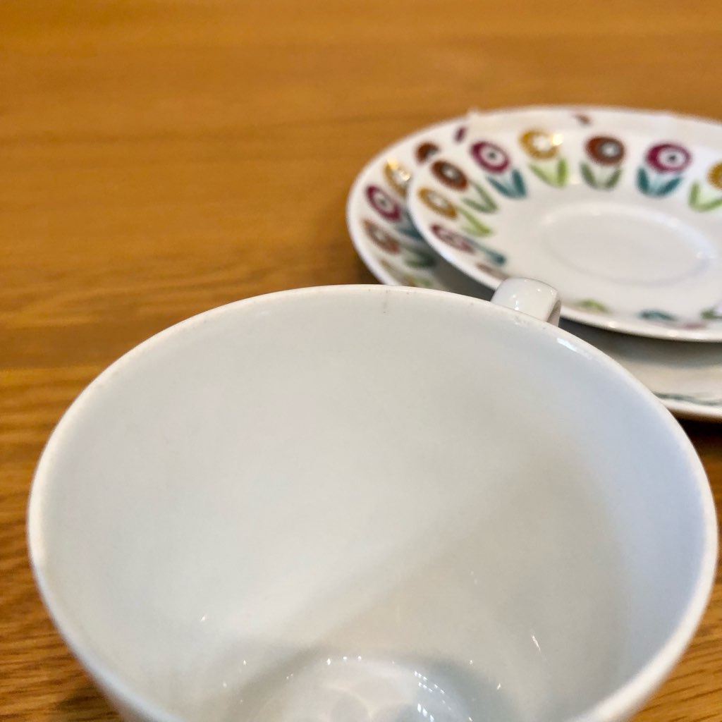 ウプサラエクビー / Uppsala Ekeby ベリス / Bellis カップ&ソーサー&プレート スウェーデン ヴィンテージ