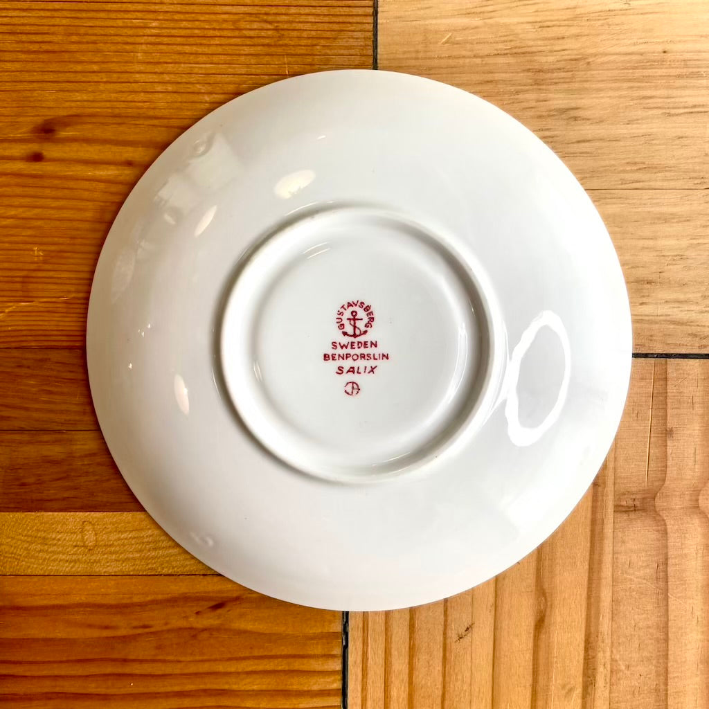グスタフスベリ / Gusatavsberg サリックス / Salix シリーズ カップ&ソーサー レッド ヴィンテージ リンドベリ