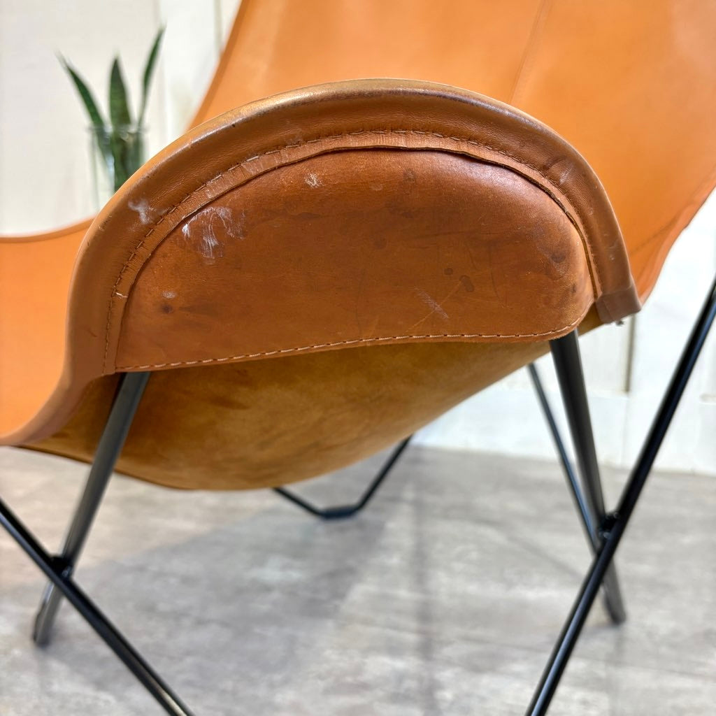 クエロ / CUERO バタフライチェア BKFチェア マリポサ 本革 ブラウン