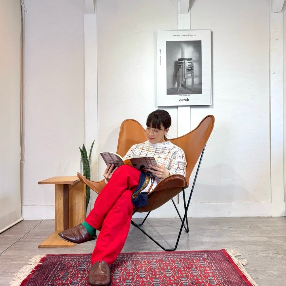 クエロ / CUERO バタフライチェア BKFチェア マリポサ 本革 ブラウン