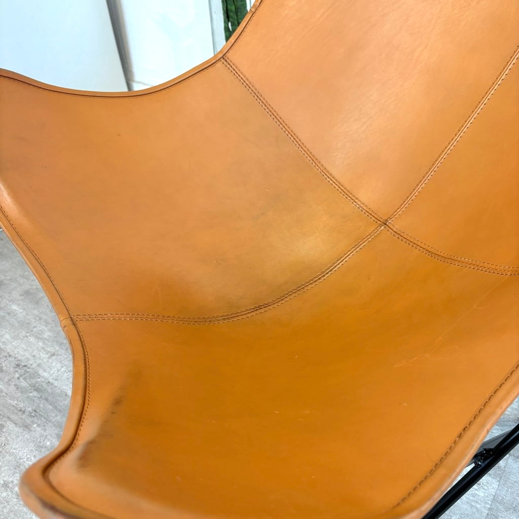 クエロ / CUERO バタフライチェア BKFチェア マリポサ 本革 ブラウン