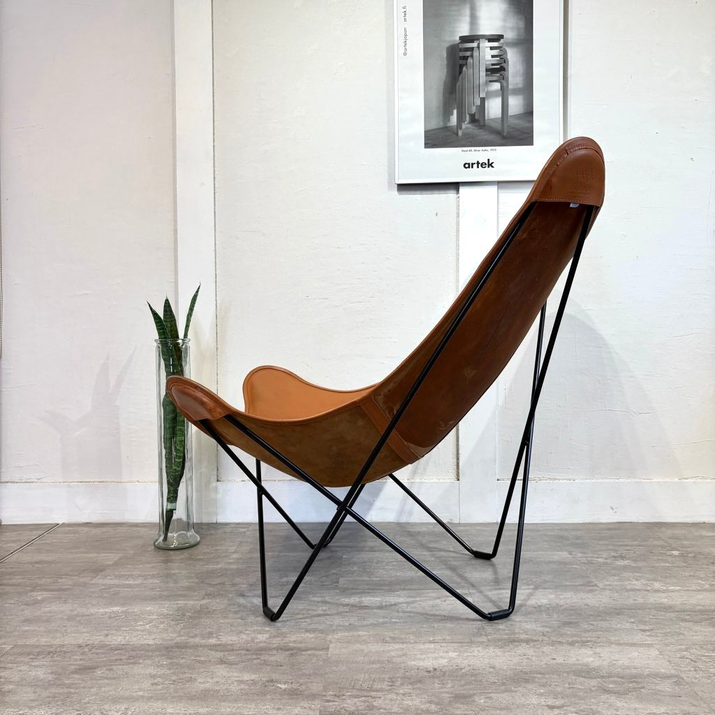 クエロ / CUERO バタフライチェア BKFチェア マリポサ 本革 ブラウン